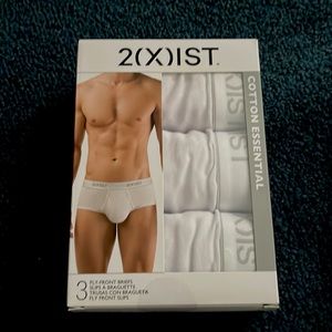 Men’s 2xist 3 fly front briefs in large size NEW